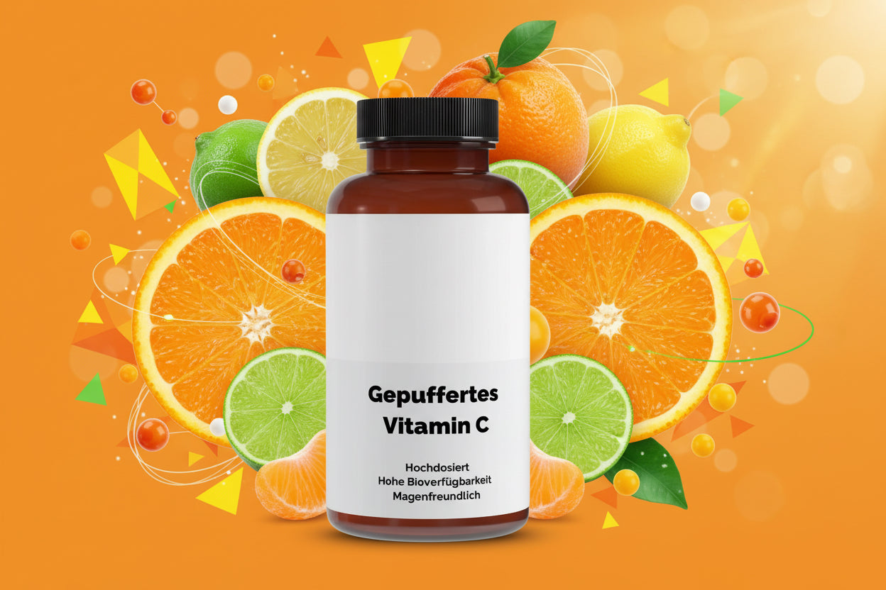 Gepuffertes Vitamin C 500mg + Magnesium - 240 Kapseln