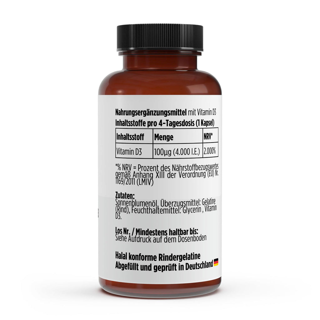 Vitamin D3 4.000 IE - 180 Softgels