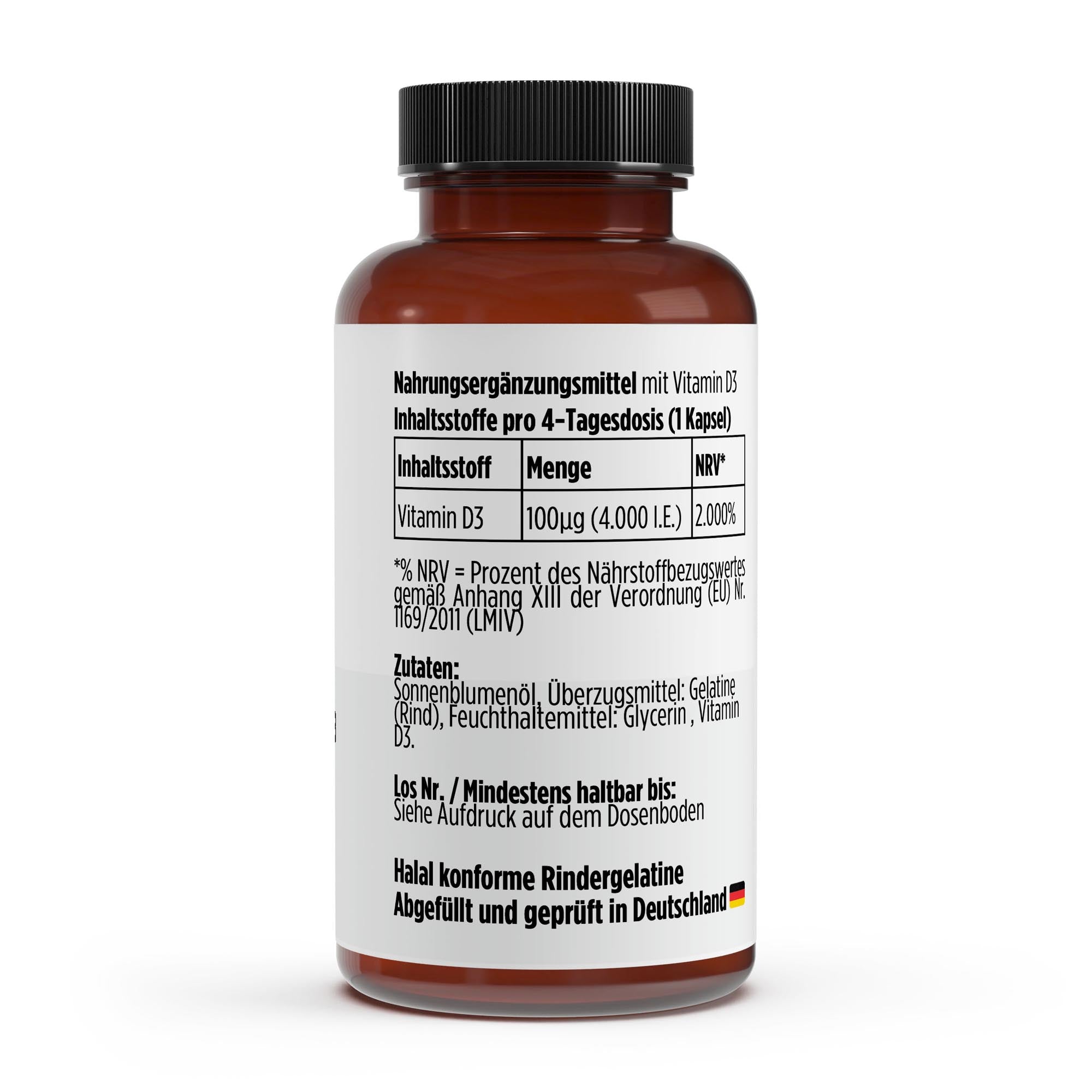 Vitamin D3 4.000 IE - 180 Softgels