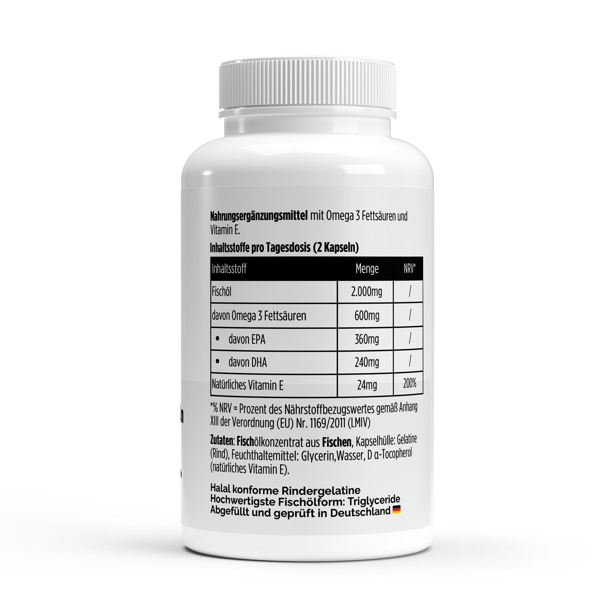 Omega 3 Triglyceride 18/12 (Halal Gelatine) - 120 Softgels