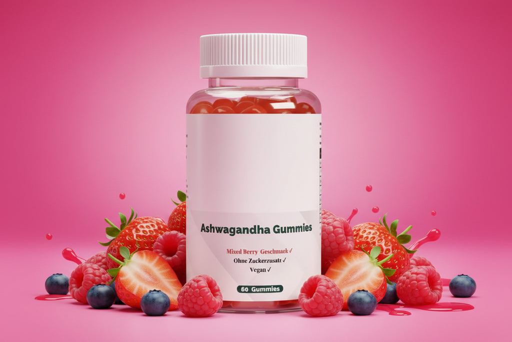 Premium Ashwagandha Gummies 300 + Vitamin B6,- 60 Stk