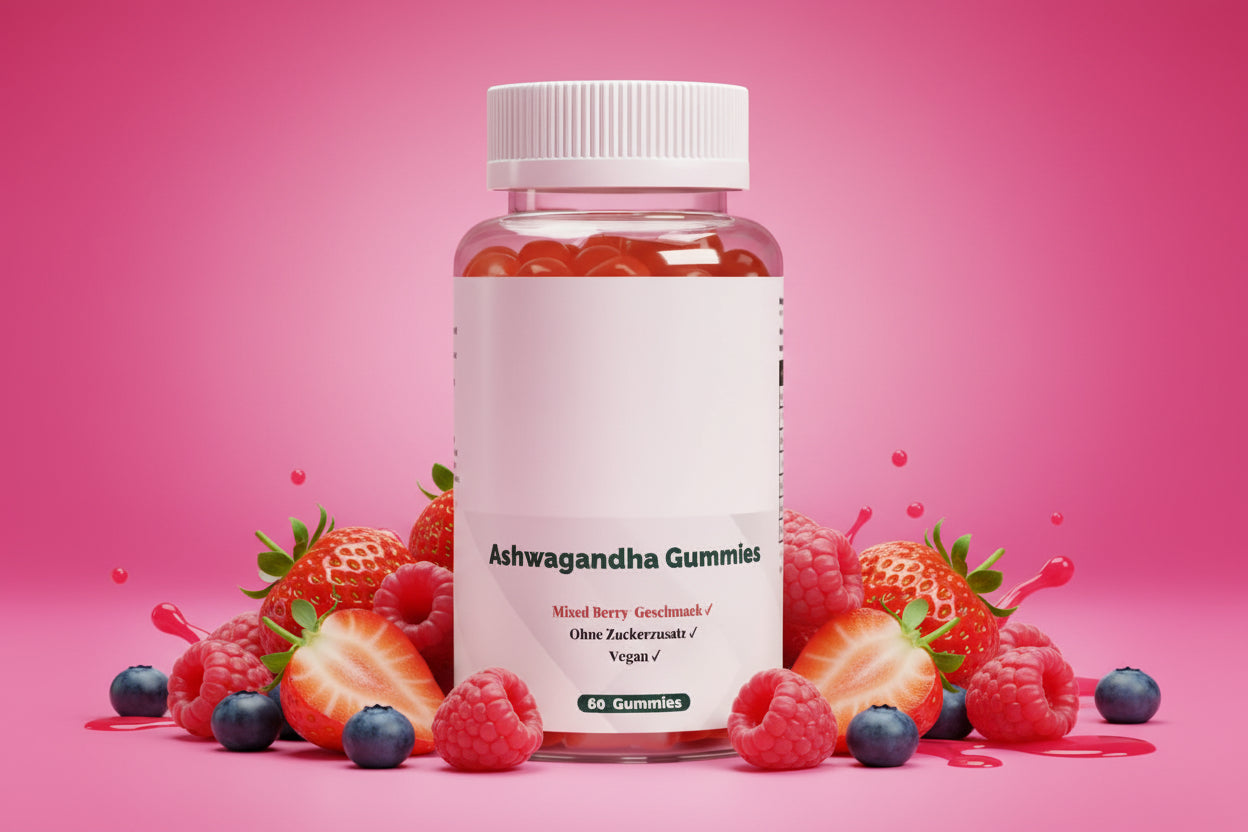 Premium Ashwagandha Gummies 300 + Vitamin B6,- 60 Stk