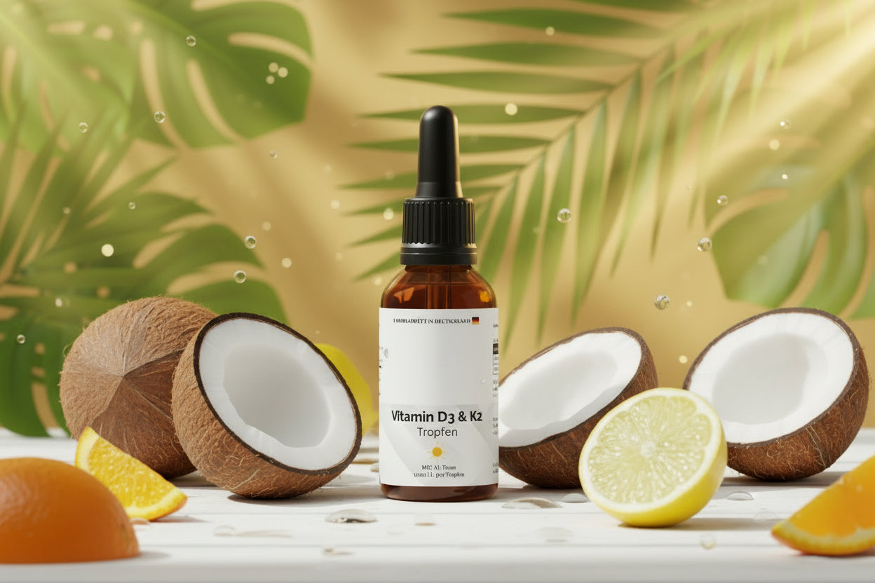 Vitamin D3 + K2 - 1.700 Tropfen (1.000 I.E.) - 50ml