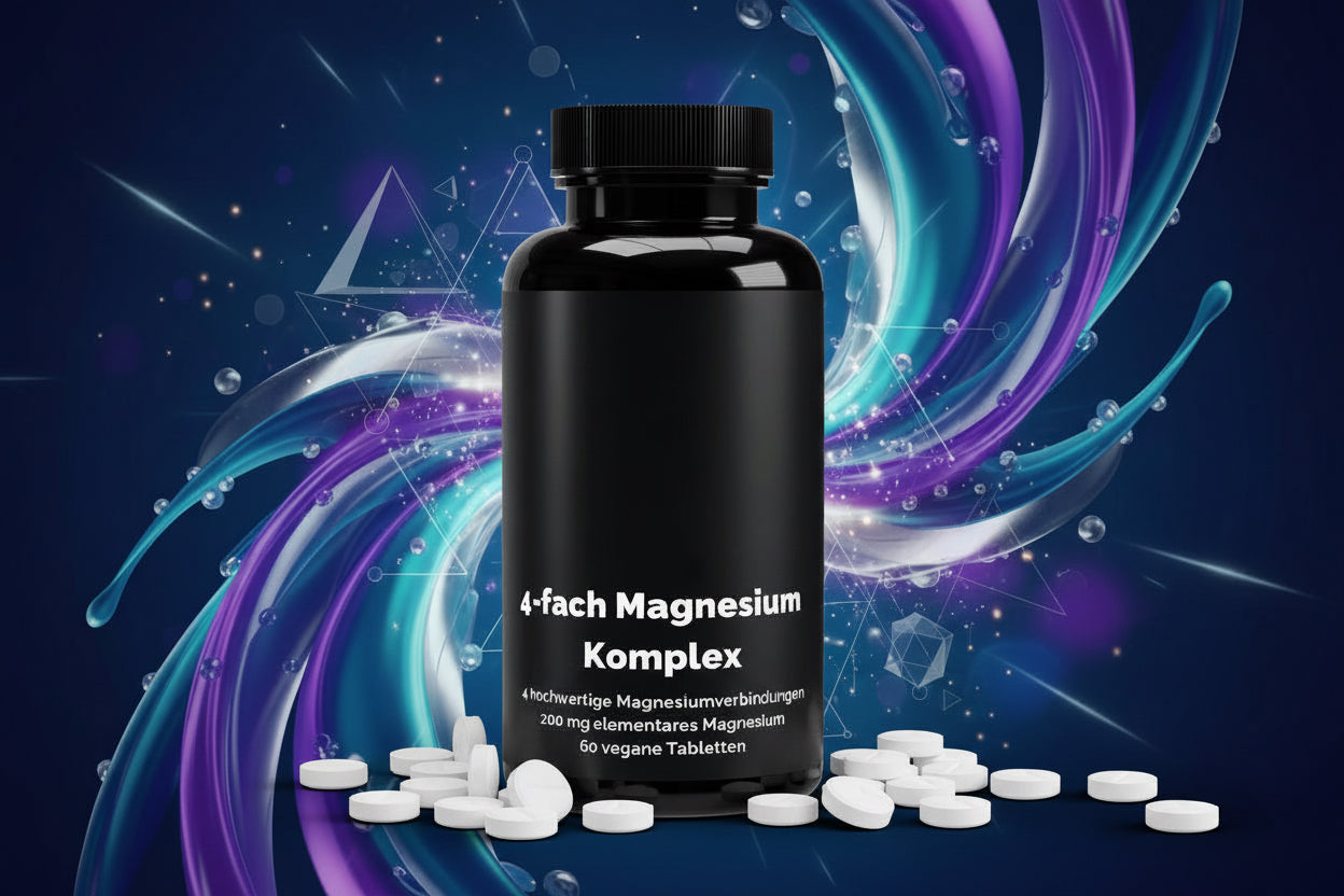 Magnesium 4fach Komplex - 60 vegane Tabletten